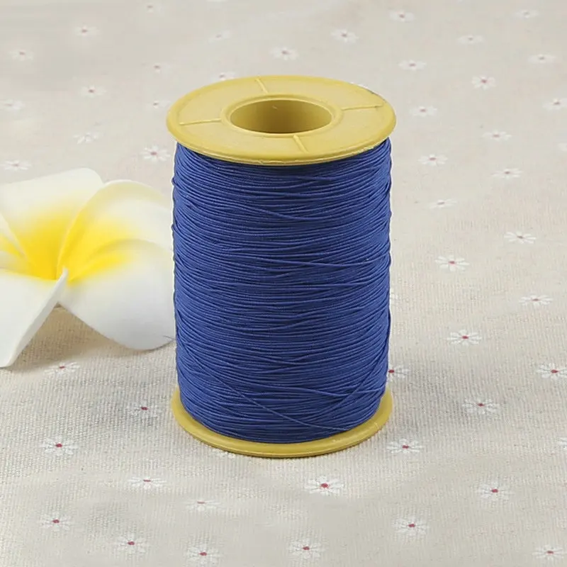 wholesale superfine 0.5mm polyester elastic cord/ sewing elastic thread with different colors