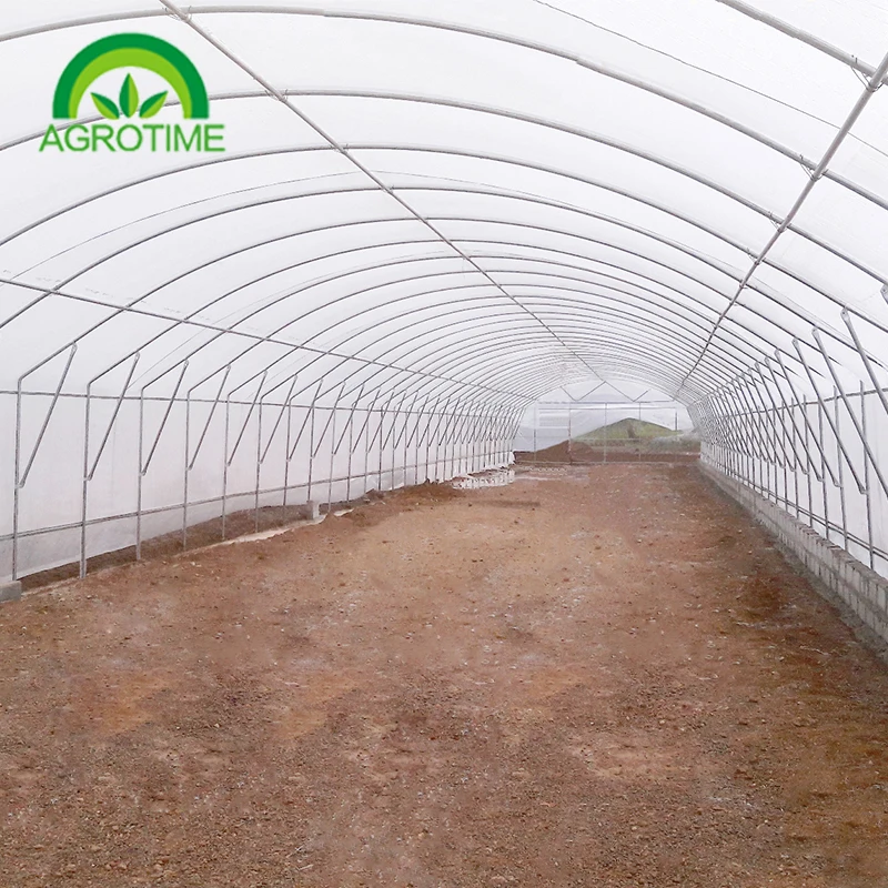 CHINA AGROTIME The commercial agricultural cheapest plastic tunnel greenhouses for sale