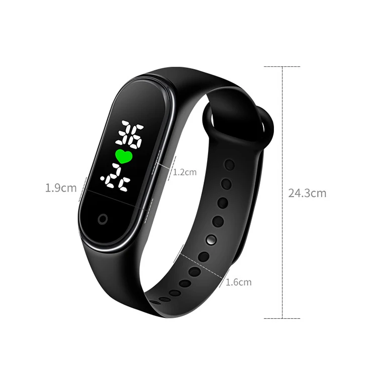 
Innoliance M5 SIM Slot 2020 Heartrate Waterproof Temperature New Band Carga Tracking Fitness Watch Smart Bracelet 