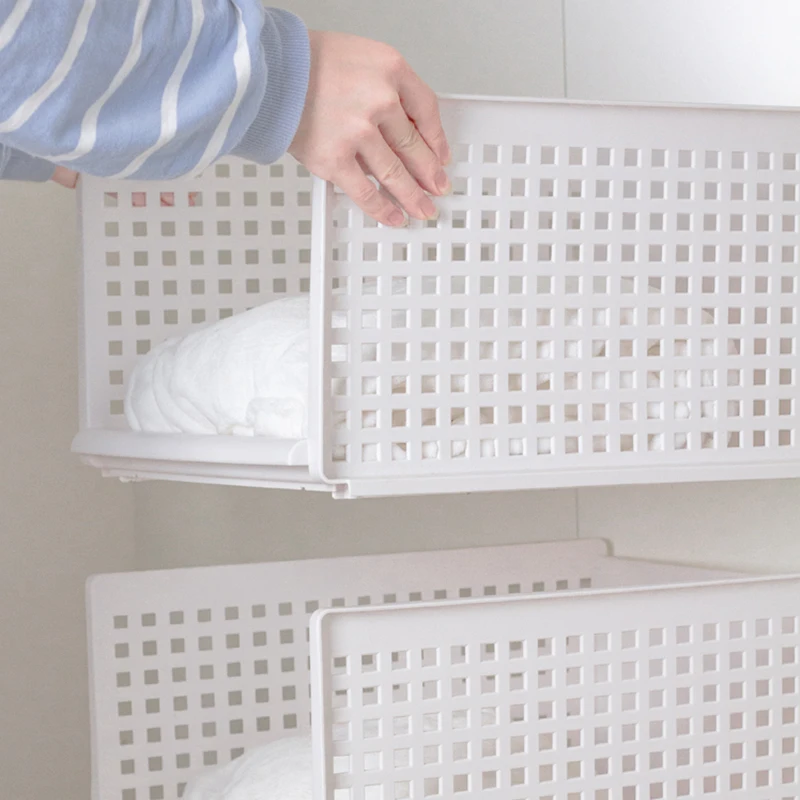 
Foldable Plastic Storage Rack Kitchen Shelves for Kitchen and Toilet Bathroom 