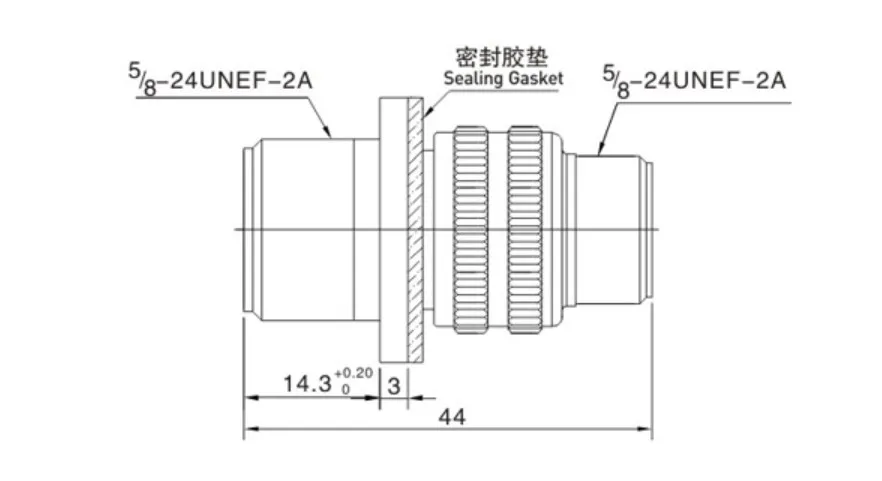 Wall Mounting Receptacle A Class 2 Pole MS3100A 10SL-4S MIL-C-5015 type connectors