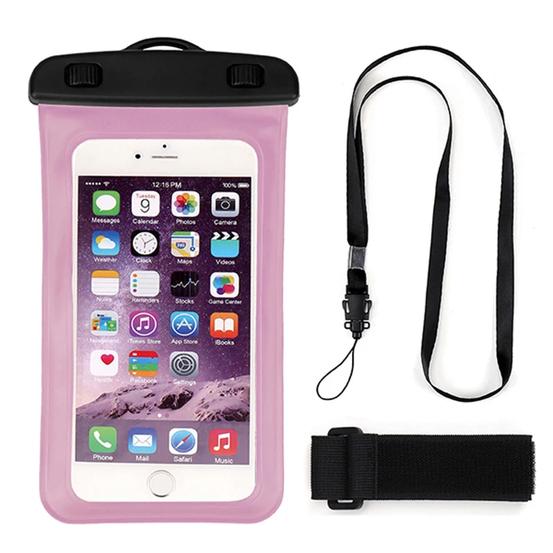 Wholesale high quality outdoor water sports waterproof mobile phone pouch bag for x xr xs max 6 7 8 plus 11 12 pro max