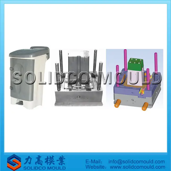 Custom Plastic Trash Can Waste Bin Mould Indoor Recycling Garbage Container Mould