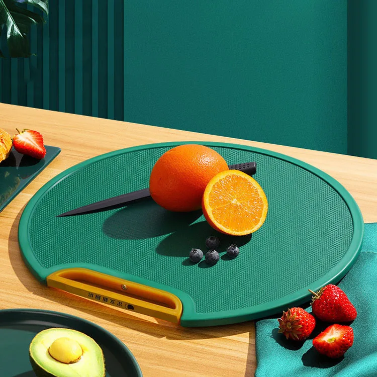 custom sublimation blank board commercial fish meat large round  plastic cutting boards for kitchen in bulk