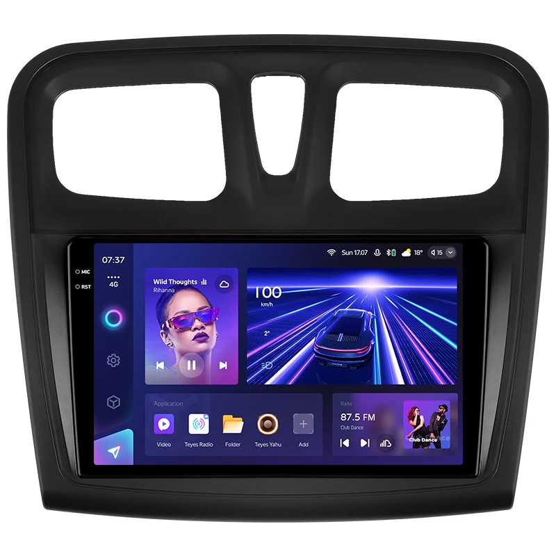 Автомобильный DVD-плеер Teyes CC3 для Renault Logan 2 2012 - 2022 Sandero 2013 9-дюймовый автомобильный стерео