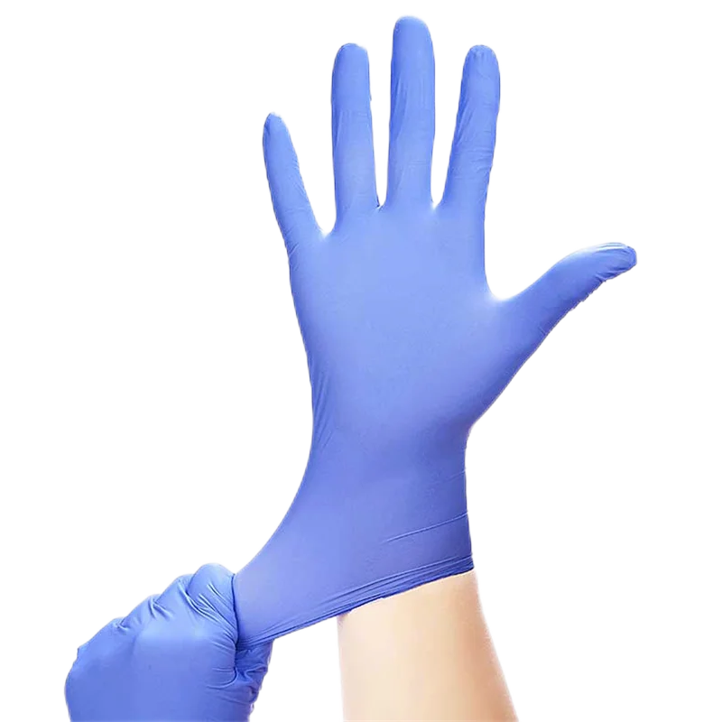 Blue Disposable Medic Disposal Examination Vinyl Medical Latex Powder Nitrile Gloves