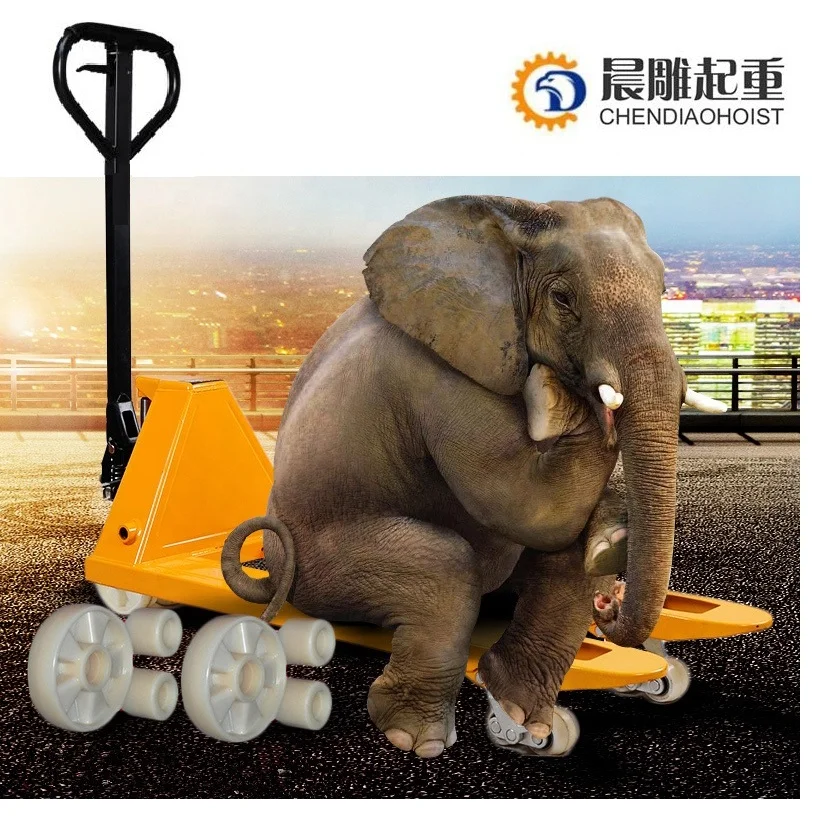 CE от оригинального производителя onlywheel в насоса переменного тока 2 тонн Домкрат для поддонов Ручная гидравлическая тележка