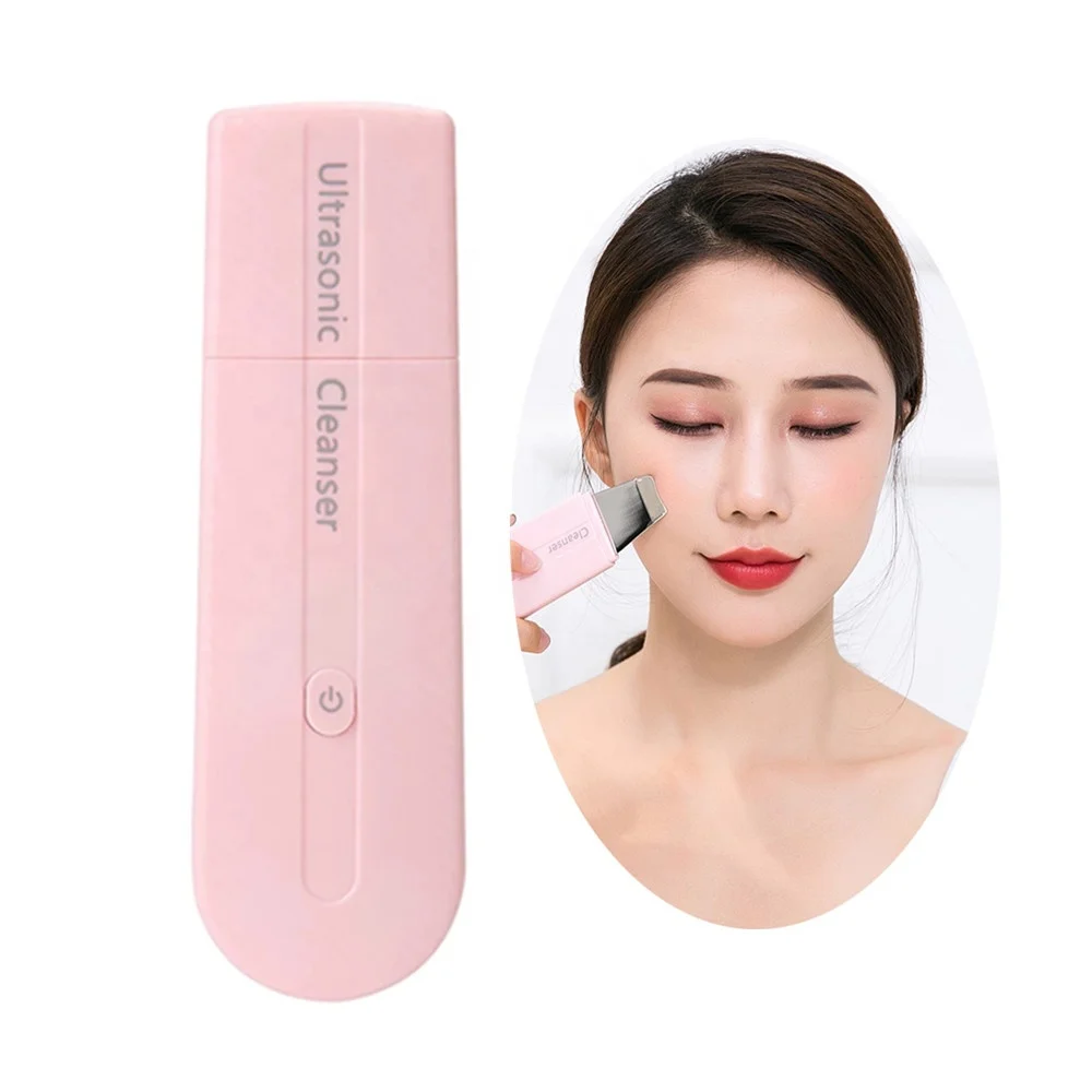 
2021 New Arrivals Facial Vibrating Skin Peeling Cavitation Blackhead Remover Ultrasonic Blackhead Face Scrubber for Skin Care 