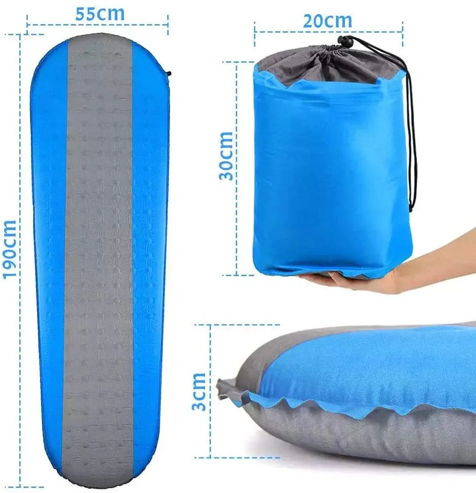 Portable waterproof Outdoor Sleeping Mat Air Mattress Inflatable Camping Sleeping Pad For Adults