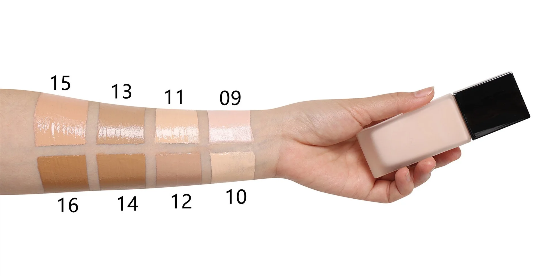 Private Label Makeup 16-Color Waterproof Foundation
