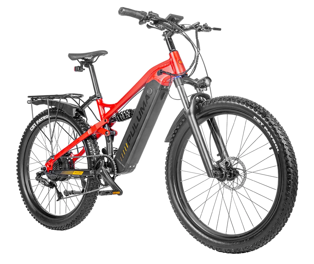 PULUMA 27.5inch Thick Fat Tire Mountain Electric Bike Aluminum Alloy 9 SPEED 1000W Motor Electric Bike
