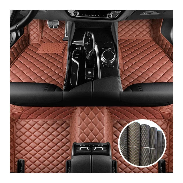 Customize various Pvc Leather Car Floor Mats Roll Car Foot Mat Pvc Rexine Leather Material for car accessoiess