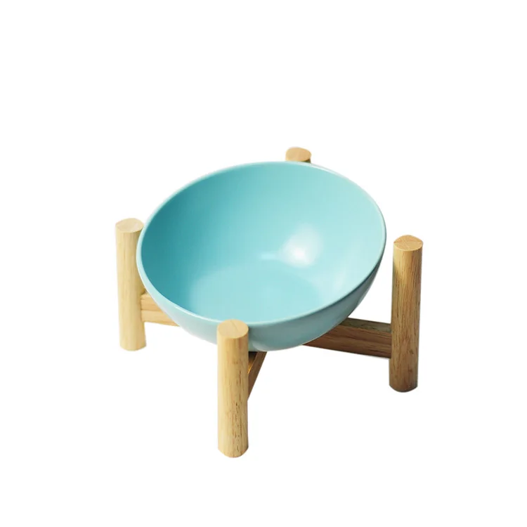 Hot Sale Ceramic Slanted Pet Food Water Bowl  Easy Clean Pet Dog Cat Feeder Pet Bowls