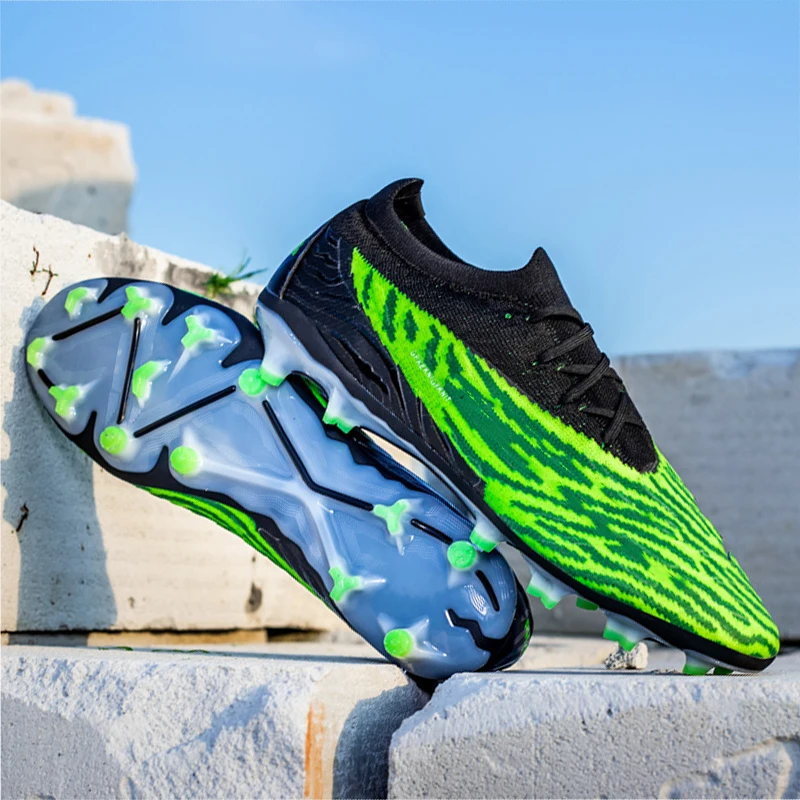 Man Boots Football Shoes Broken Nails turf Anti-slip Long Nails AG Professional Training Football Soccer Shoes For Men