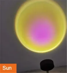 Светильник-проектор Rainbow Sunset современный светодиодный ночник светильник sunset для гостиной спальни Романтический проектор