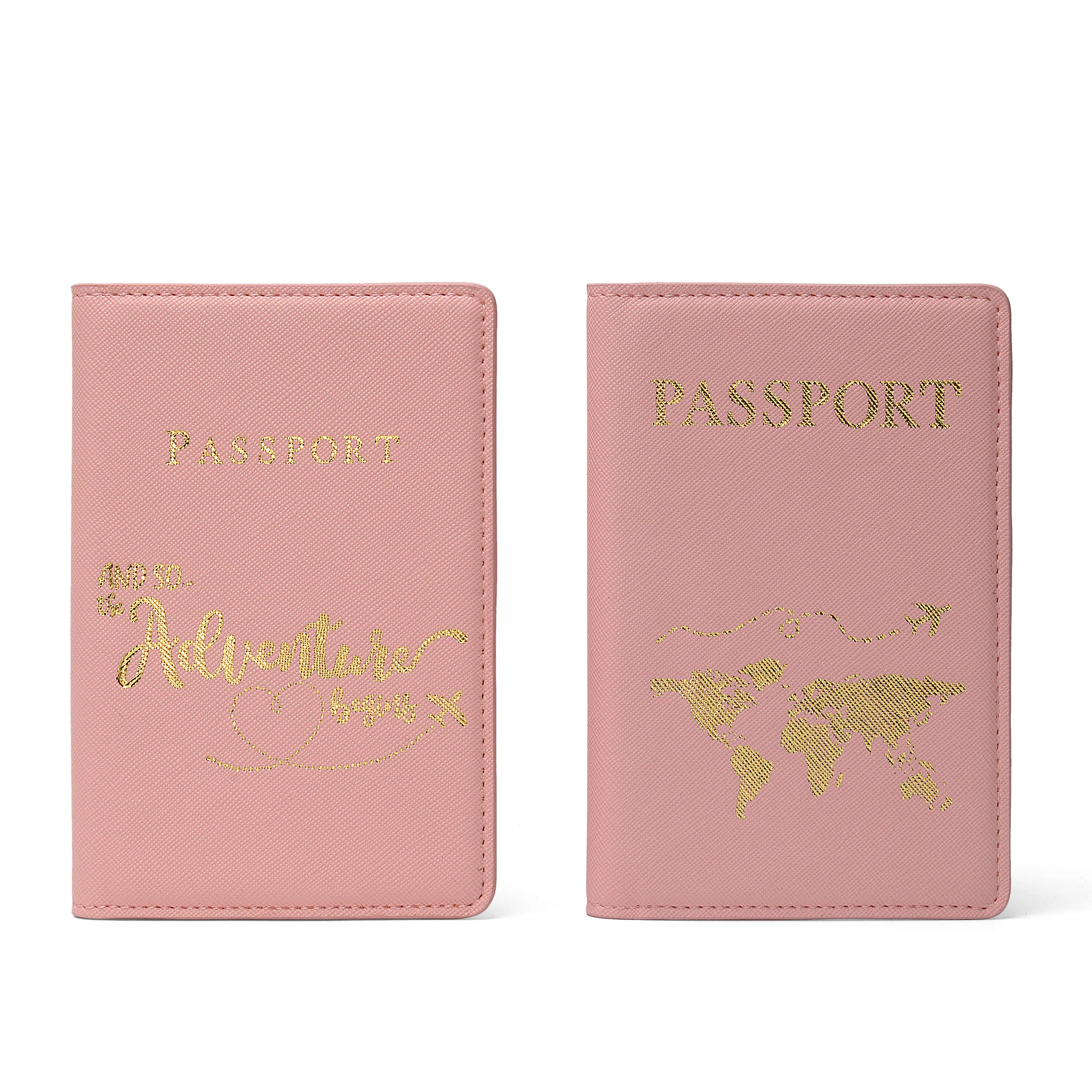 New combination business passport holder with travel luggage tag hotel promotional gift customizable badges travel kit organizer