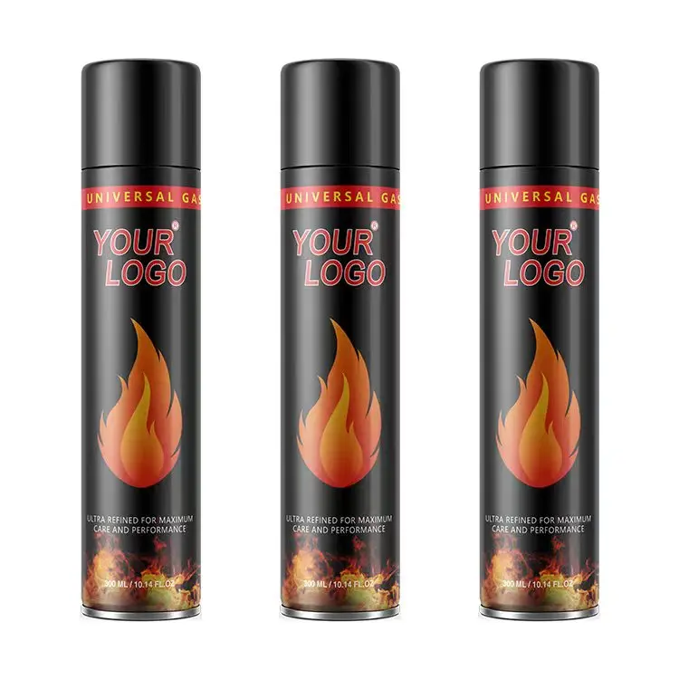 Portable Lighter Gas Refill Aerosol Lighter Gas Butane Gas Cartridge