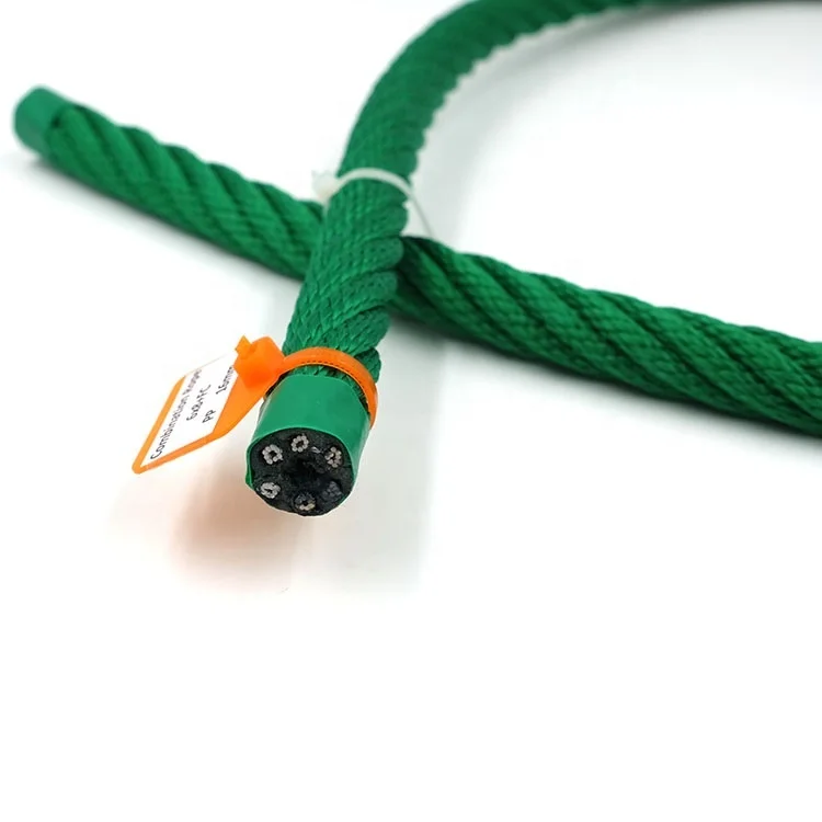 Colorful PP compound rope for kids playground spider climber