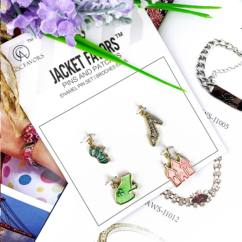 custom mixed style shining powder enamel pendant zinc alloy charm