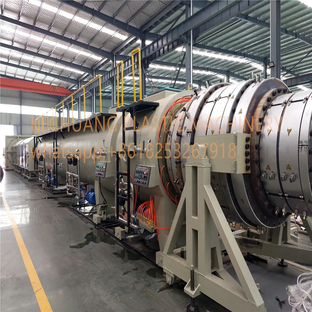 plastic pipe extrusion machine HDPE PE pipe(110-315mm) plastic extruder  whatsapp/wechat:+8618253267918