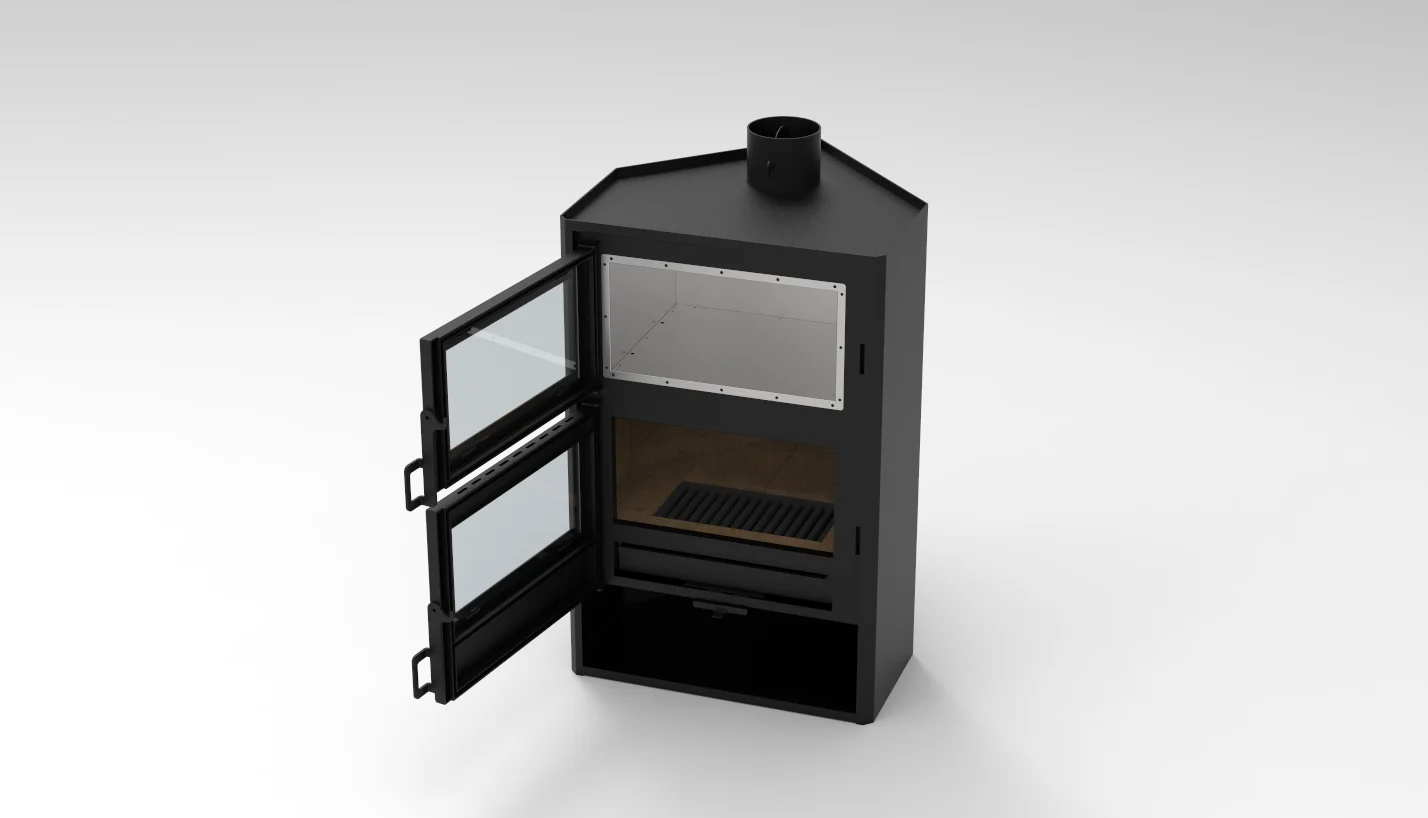 Oven Pirolitic Heater Heating Flammable Multifunctional Smokeless Steel Fire Cook Coal Burning Fireplace Chinese Factory