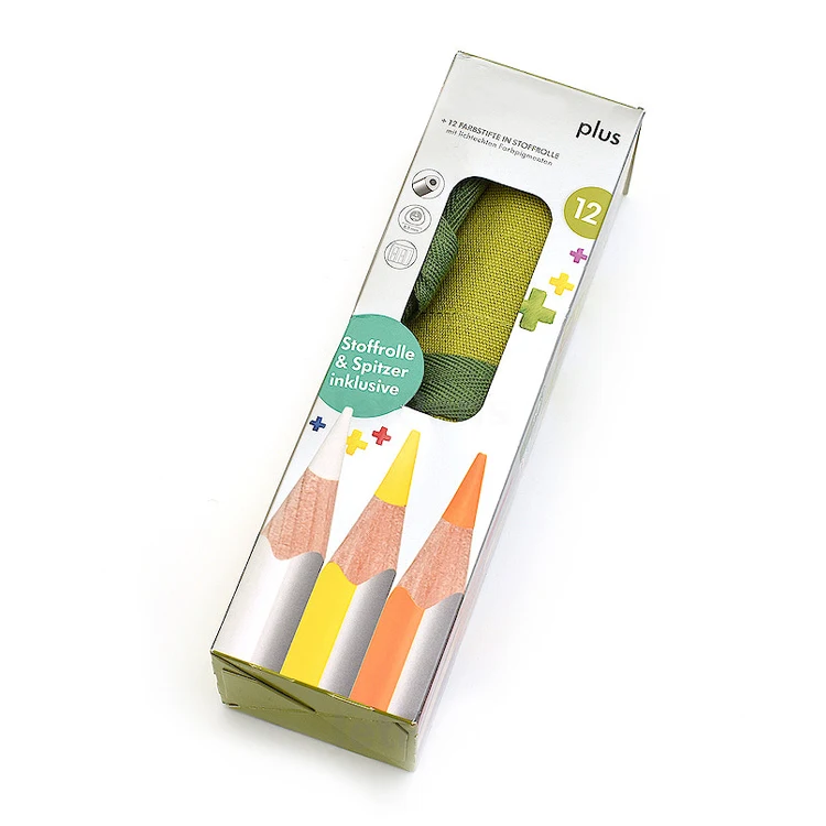 Hot Sales Stationery Storage Sketch Pencil Holder Bag Custom logo Canvas Roll up Pencil Case for Color Pencils