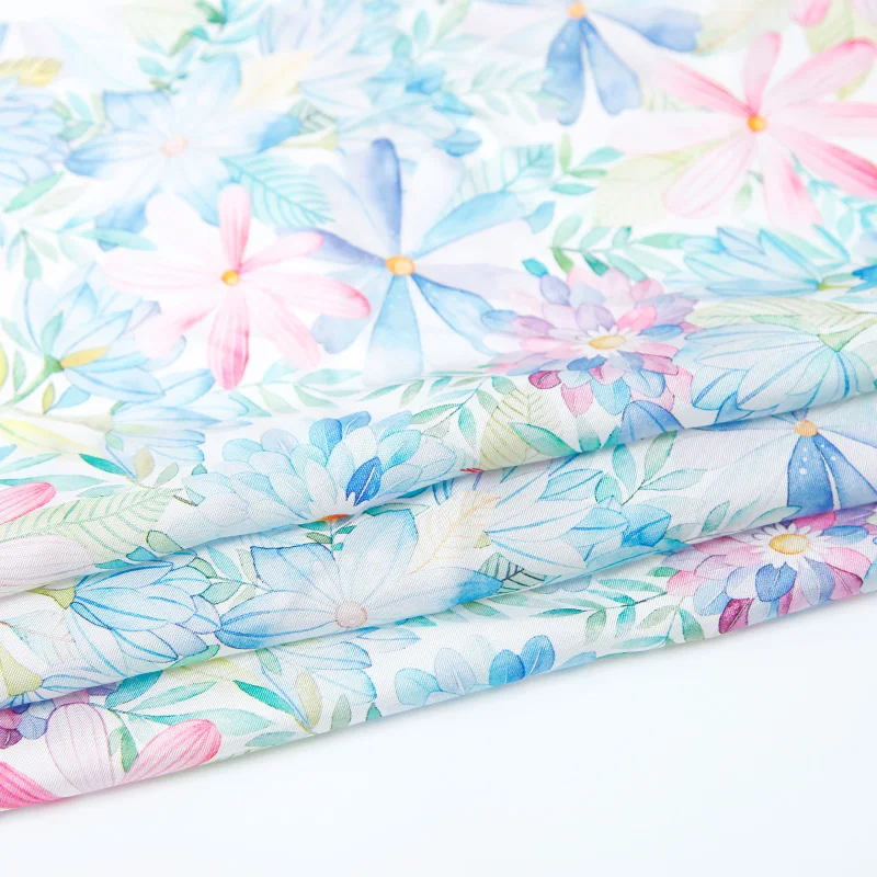 Brocade Fabric Wholesale Factory Digital Printed 100 Silk Dress Soft Plain Custom Satin GSM Printing Technics