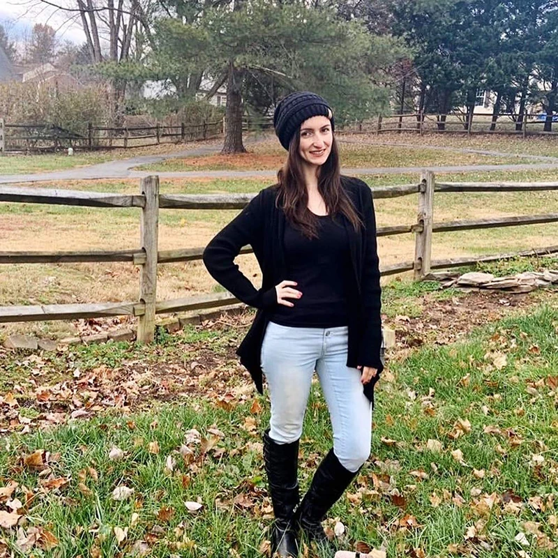 Knit Hats Velvet Warm Thicken Winter Hat for women Cotton Beanie Caps Fall Winter Warm Knitted Hats