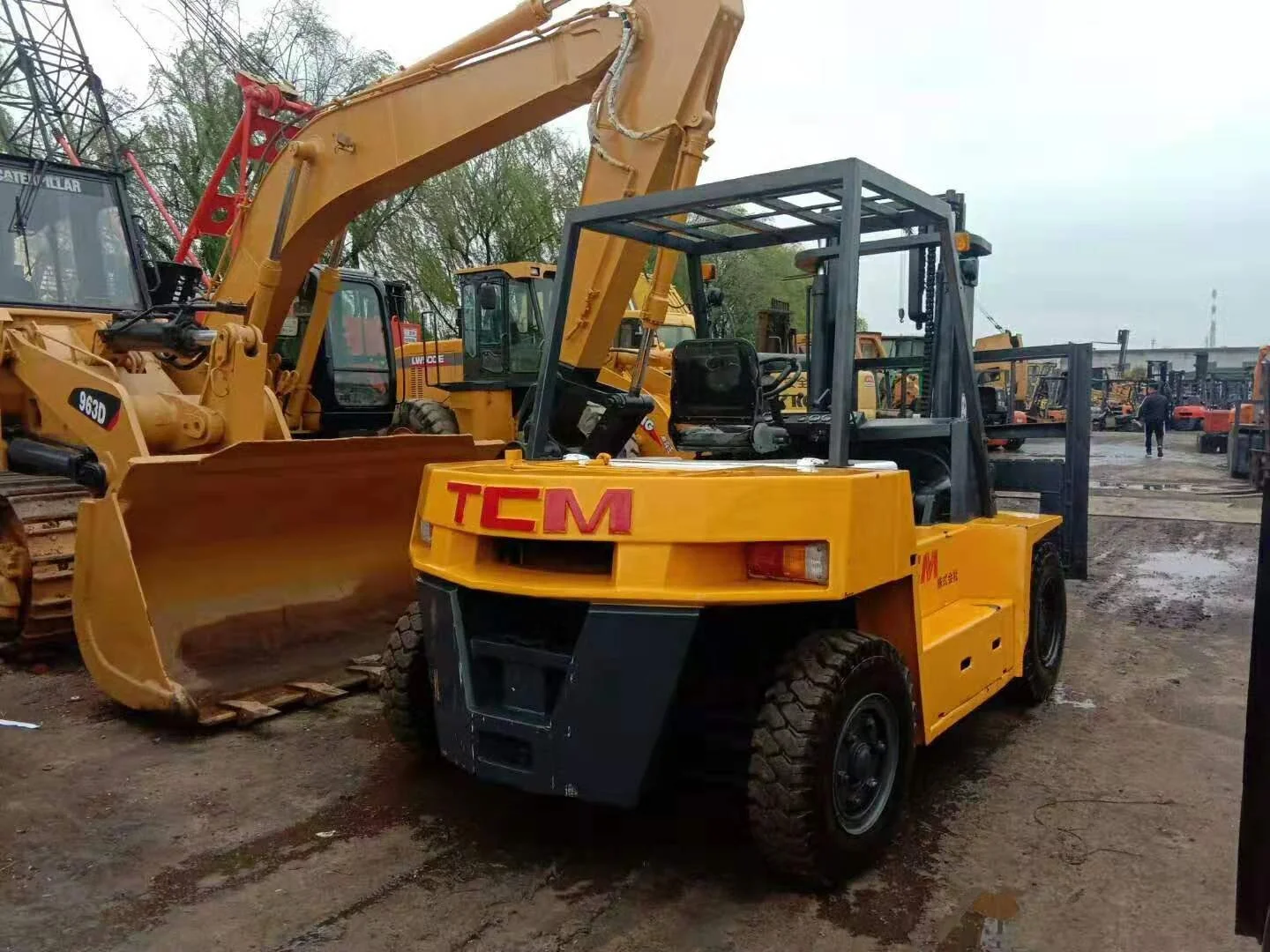 Forklift Truck With Side Shift Japanese Engine Used 7 ton TCM forklift for hot sale