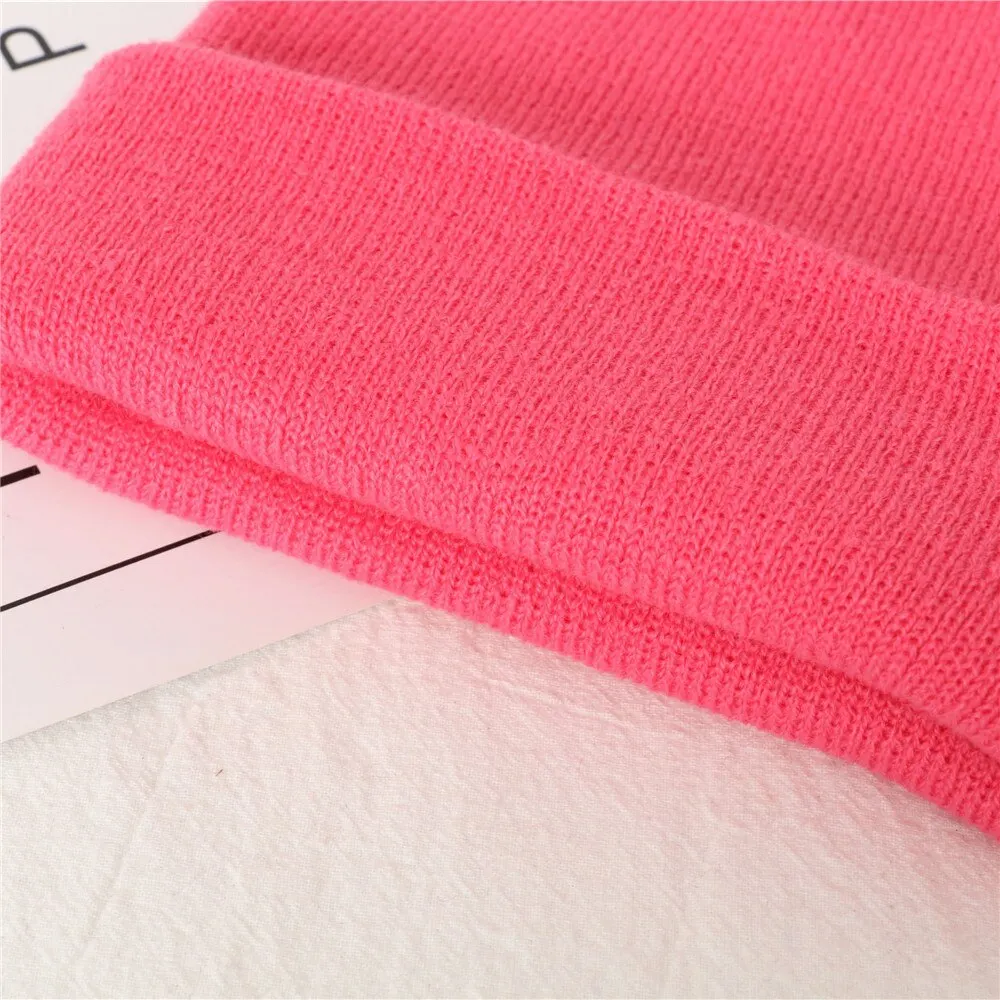 Winter Beanie Hat Polyester Cotton Beanie with Custom Printed Logo