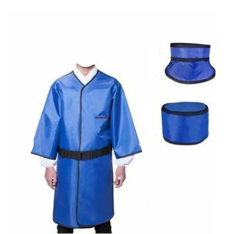 0.5mmpb 5Sets Long-Sleeved Anti-Radiation Lead Double-Sided Lead Glasses Hat x-ray Apron Lead Suit
