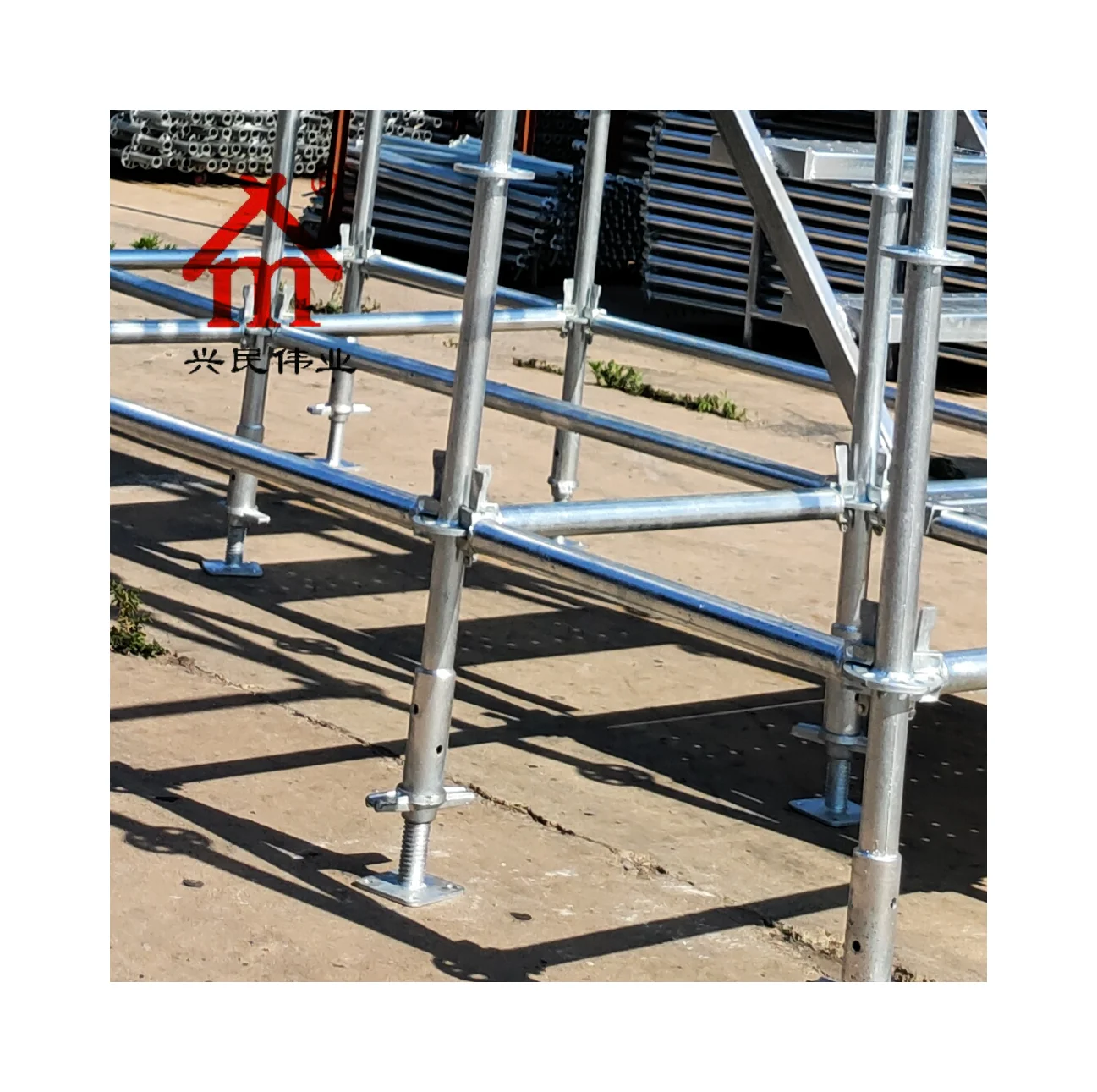 International Standards Layher steel Ringlock Scaffolding System Hot Dipped Galvanized
