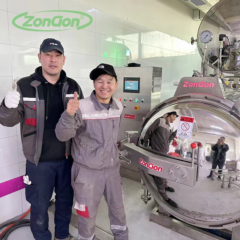 Factory Price Hot Water Pump Canner Pressure Cooker Can Pouched Foods Juice Sterilizer Retort autoclave machine