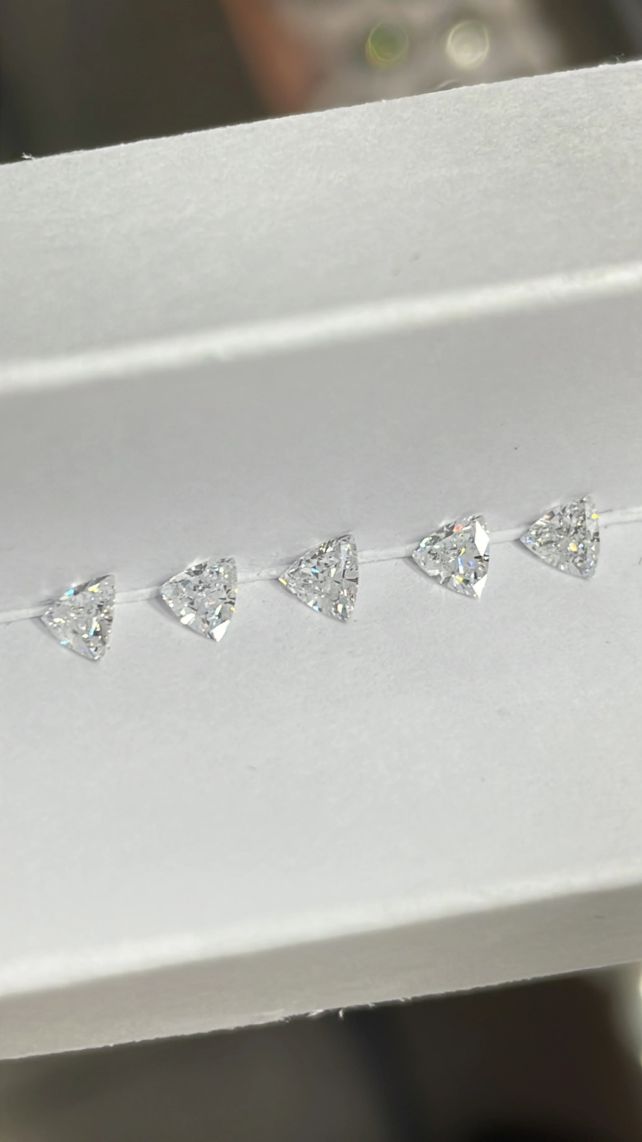 Trillion Cut Lab Diamond Man Made Diamonds LGD Trillion Shaped Loose Lab Created HPHT Lab Grown Diamond