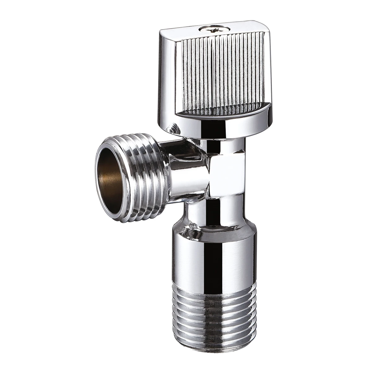 Chrome 1/2 Inch Angle Valve Bathroom Accessories Quick Open Brass Angle Valve