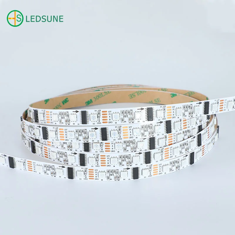 RGBIC USC512C4 60 LEDs Pixel Digital Flexible Tape Waterproof  FPCB DMX Signal 12V 14V LED Strip Light