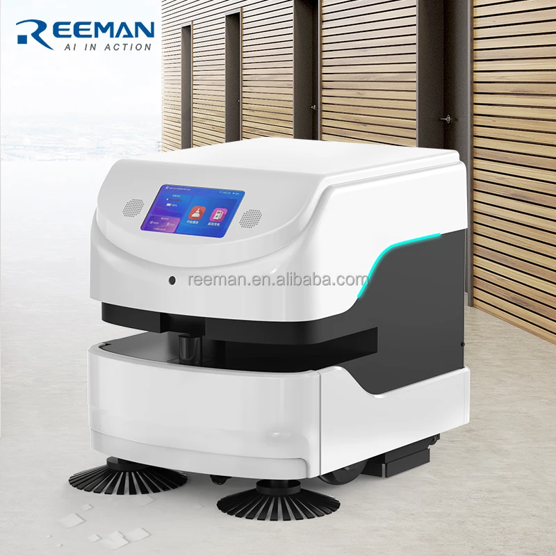 Reeman Sweeper Robot Floor Cleaners Indoor Intelligent Robot Vacuum Cleaner Industrial Cleaning Robots High Pressure Cleaner 3~4