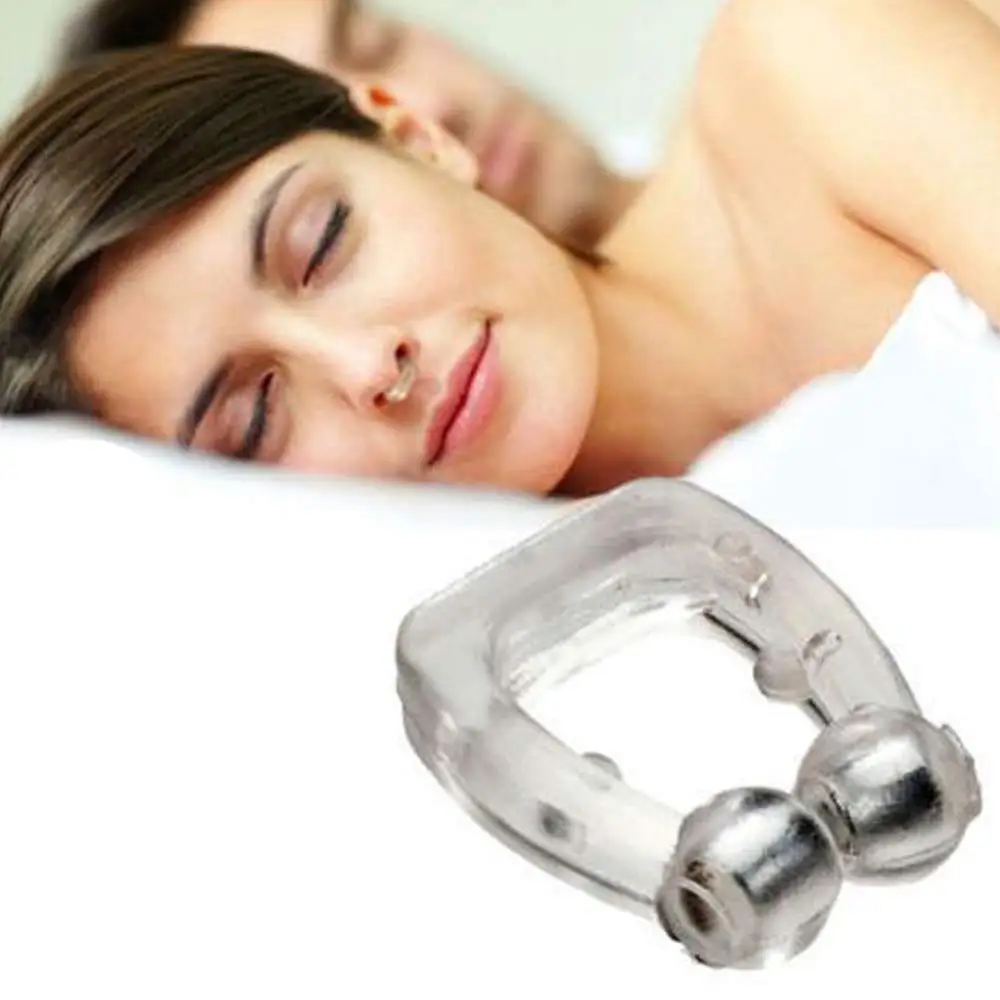 
2020 Latest Silicone Magnetic Anti Snore Nose Clip Stop Snoring Device 