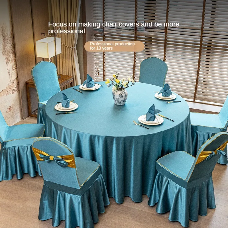 8dwl Wholesale Hotel Chair Cover Tribute Satin Special Stool Banquet cover decorative bow