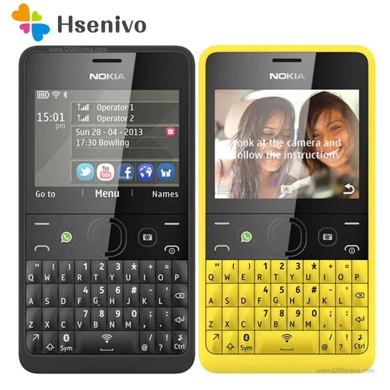Бывший в употреблении мобильный телефон для Nokia 210 оригинальный Восстановленный сотовый телефон