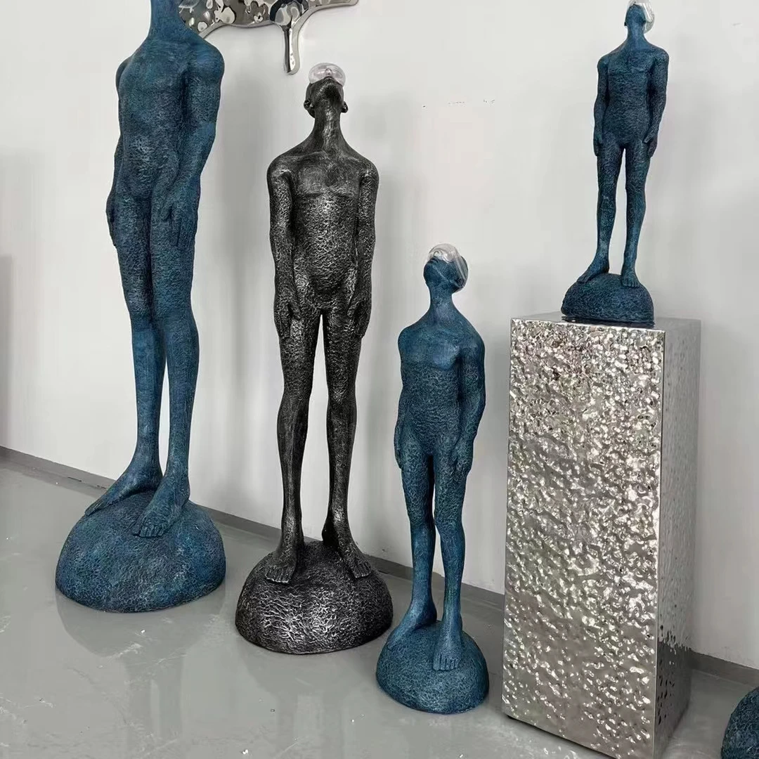 Modern Thinking Human Figurines Resin Abstract Statues Living Room Decoration Office Desk Decor Home Decoration Accessories