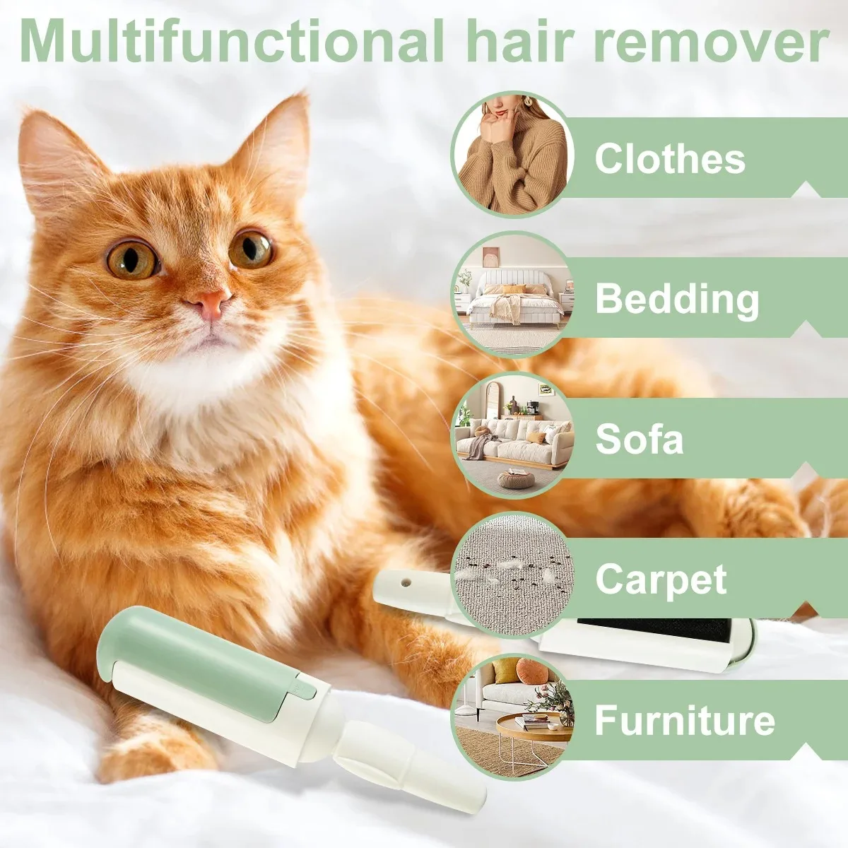 New Design Best Sellers Clothes Electrostatic Multi-purpose Double-sided Brush Pet Hair Remover Self-Cleaning Lint Roller