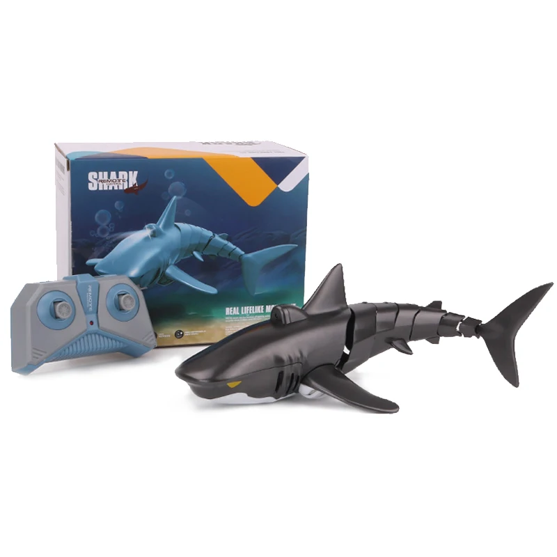 Factory Wholesale Hot Sale Rechargeable Summer Kids Pool Toys 2.4g Remote Control Electric Shark Radio Control Toy