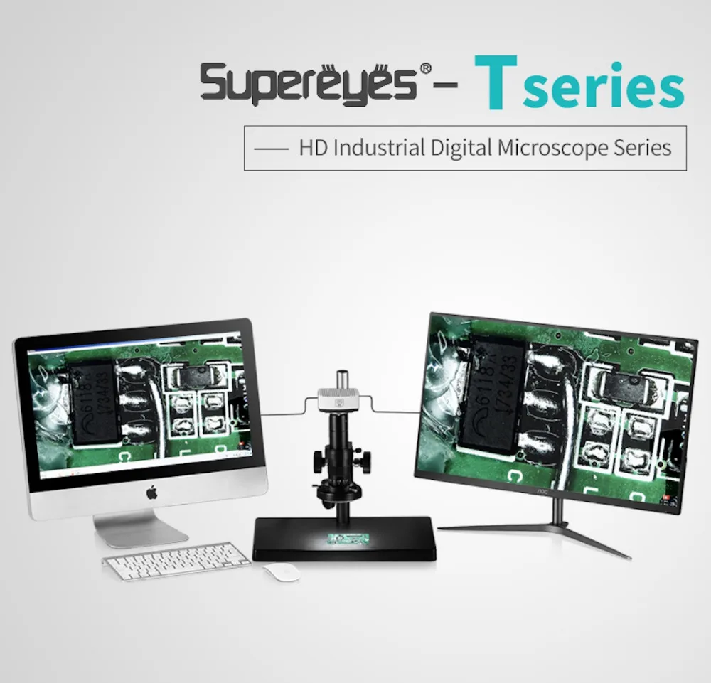 2000X 5MP PCB Inspection Electronics Soldering Phone Repair Digital Video Microscope With Measuring Software