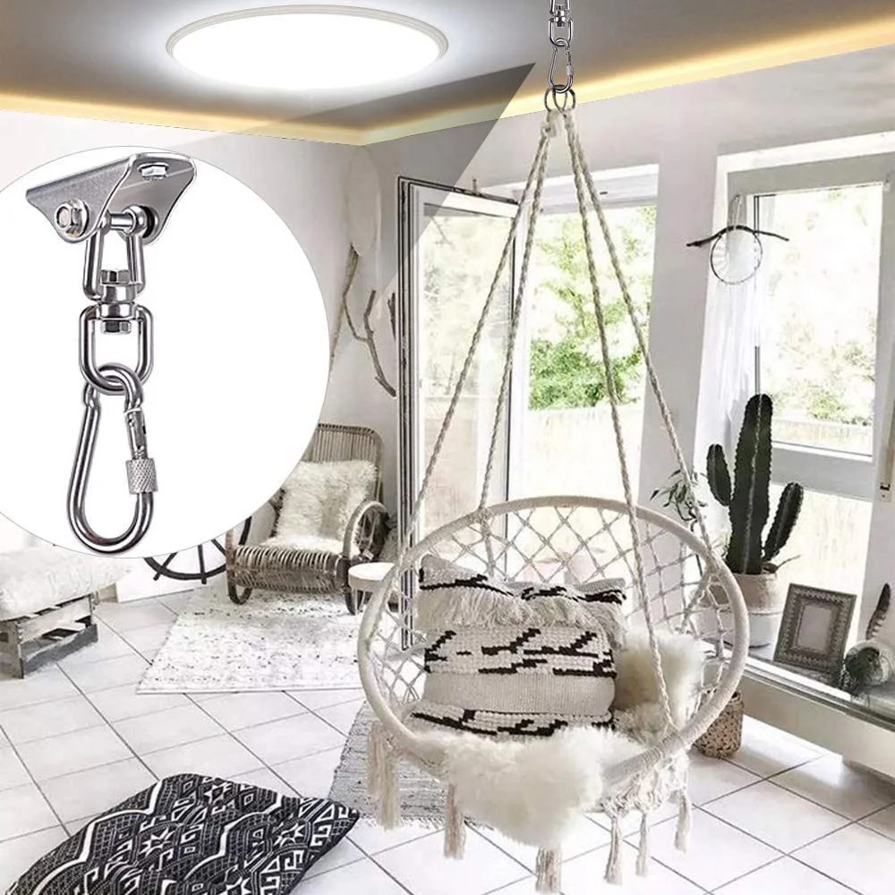304 Stainless Steel Swing Hanging Hooks For Concrete Wooden Trapeze Yoga