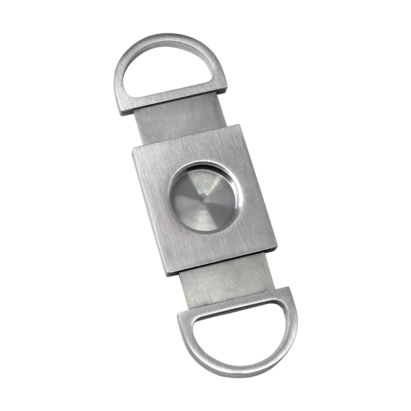 In Stock Cigar Cutter Stainless Steel Guillotine Classic Portable Household Metal Scissors Double Bladed Guillotine Cigar Cutter