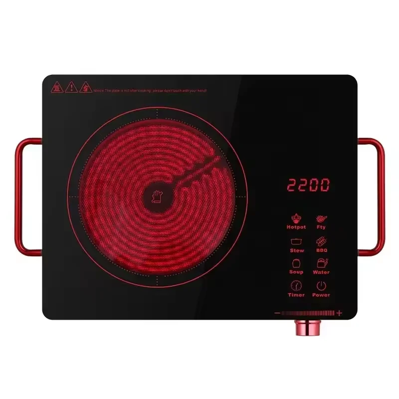 2200W Single cooker With Handle Touch + Knob Control Induction Cooker Electric Ceramic cooktop15444kiah