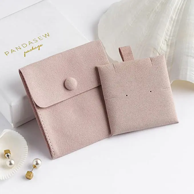 Custom earring microfibre packaging gift dust logos bracelet Microfiber Gift Bag