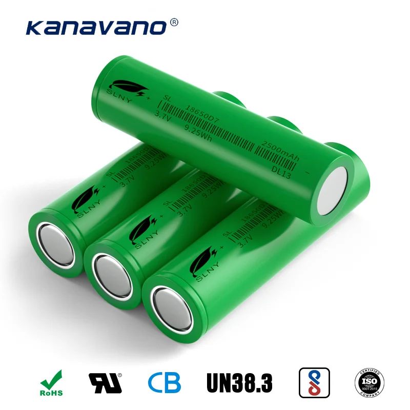 China Best Sellers High Capacity CE Certified 3.7V 2500mAh 3C 18650 Lithium Ion Battery for Power Tools