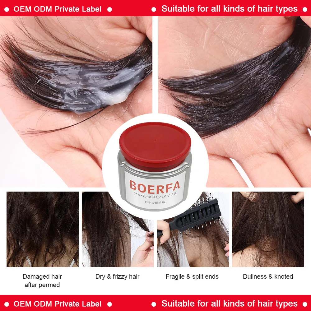 Best Natural Bio Keratin Thickness Deep Conditioning Hair Growth Mask for Dry and Damaged Hair